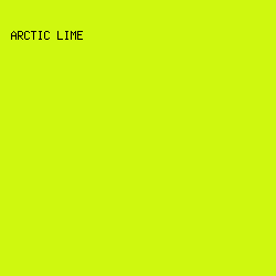 CFF80F - Arctic Lime color image preview