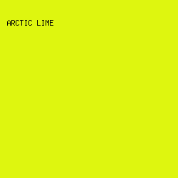 DEF60F - Arctic Lime color image preview