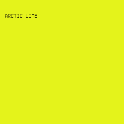 E4F31B - Arctic Lime color image preview