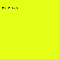 E4FF16 - Arctic Lime color image preview