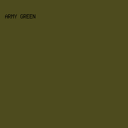 4D4B1E - Army Green color image preview