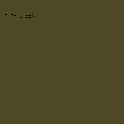 4E4824 - Army Green color image preview