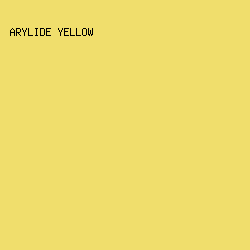 F0DE6C - Arylide Yellow color image preview