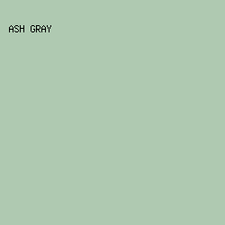 AFC9B1 - Ash Gray color image preview