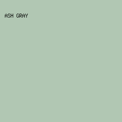B1C7B3 - Ash Gray color image preview