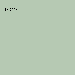 B6C9B3 - Ash Gray color image preview