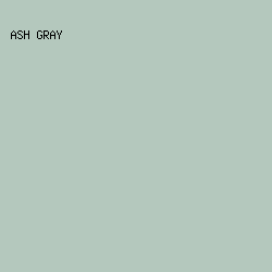 b4c8bd - Ash Gray color image preview