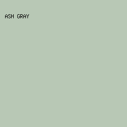 b8c8b5 - Ash Gray color image preview