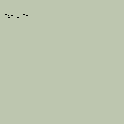 bdc6af - Ash Gray color image preview