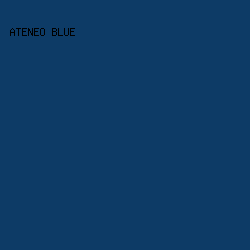 0D3B66 - Ateneo Blue color image preview