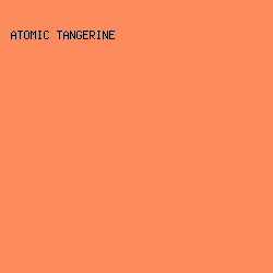 FC8C5D - Atomic Tangerine color image preview