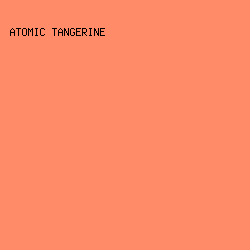 FF8B68 - Atomic Tangerine color image preview