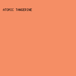 f58e65 - Atomic Tangerine color image preview