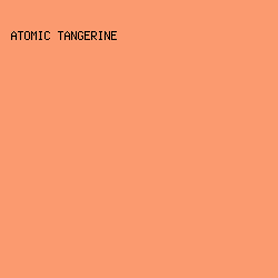 fb9a6f - Atomic Tangerine color image preview