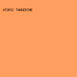 fe9f5f - Atomic Tangerine color image preview