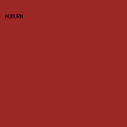 9D2626 - Auburn color image preview