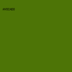 4D7406 - Avocado color image preview