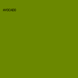 6b8800 - Avocado color image preview
