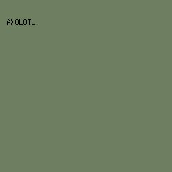 6E7E61 - Axolotl color image preview