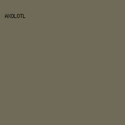 6f6b58 - Axolotl color image preview