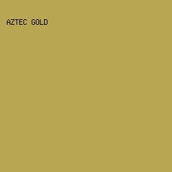 B9A652 - Aztec Gold color image preview