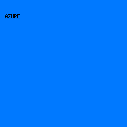 0079ff - Azure color image preview