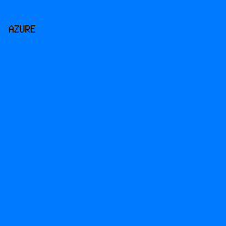 007AFF - Azure color image preview