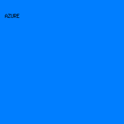007EFF - Azure color image preview