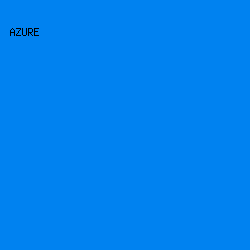 0082f0 - Azure color image preview