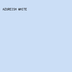 CBDEF6 - Azureish White color image preview