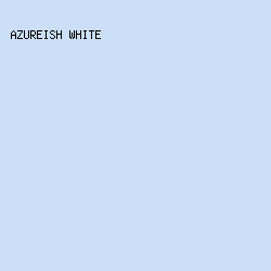 CBDFF8 - Azureish White color image preview