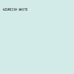 D3EBE8 - Azureish White color image preview