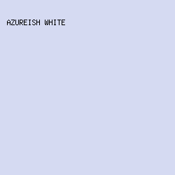 D5DAF2 - Azureish White color image preview