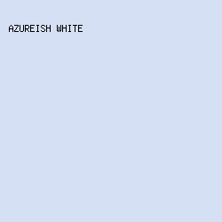 D5E0F5 - Azureish White color image preview