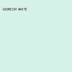 D5F2E8 - Azureish White color image preview