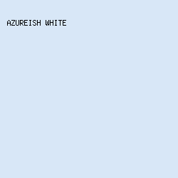 D8E7F7 - Azureish White color image preview