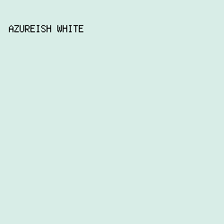 D8EDE7 - Azureish White color image preview