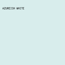 D8EDEC - Azureish White color image preview