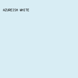 D8EDF4 - Azureish White color image preview