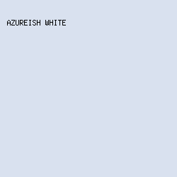 D9E1EF - Azureish White color image preview