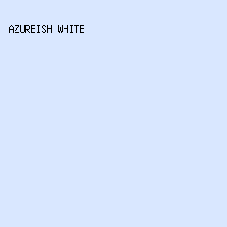 D9E7FF - Azureish White color image preview