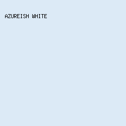 DCEAF6 - Azureish White color image preview
