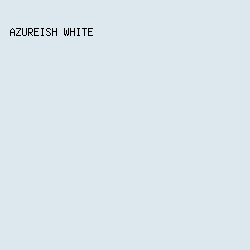 DDE7EE - Azureish White color image preview