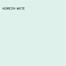 DFF1EB - Azureish White color image preview