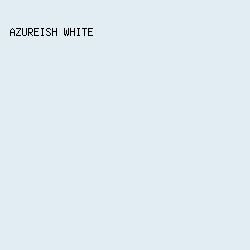E2EDF3 - Azureish White color image preview