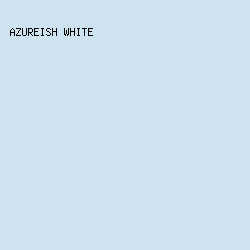 cde3f2 - Azureish White color image preview