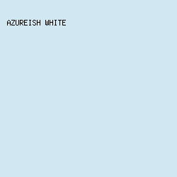 d1e8f2 - Azureish White color image preview