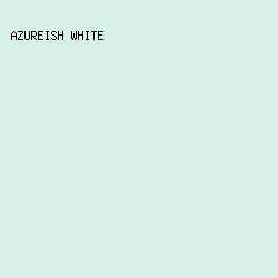 d7f0e9 - Azureish White color image preview