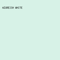 d7f2e7 - Azureish White color image preview