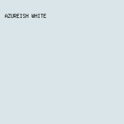 d9e5e8 - Azureish White color image preview